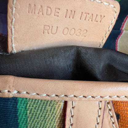 Vintage Christian Dior Limited Edition Multicolor Mexico Saddle Bag