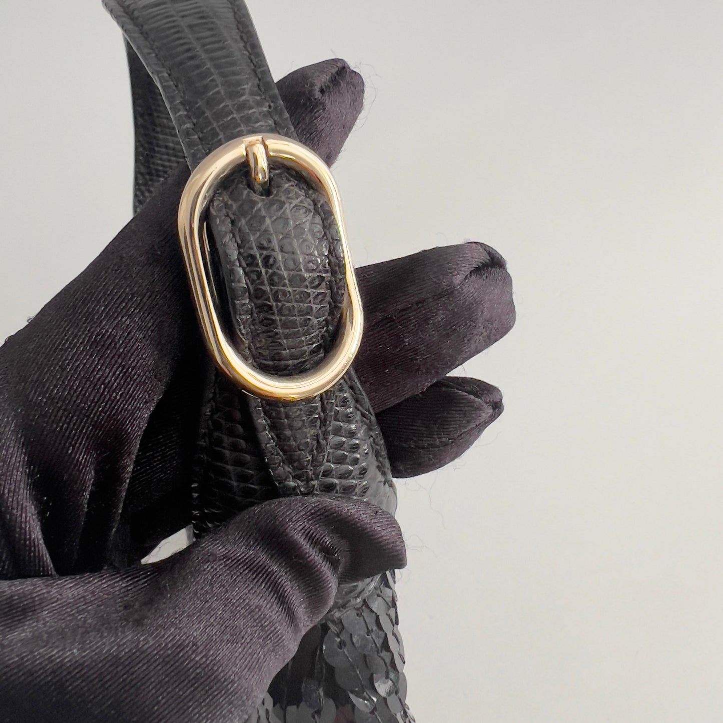 Vintage Gucci Black Sequin Mini Jackie
