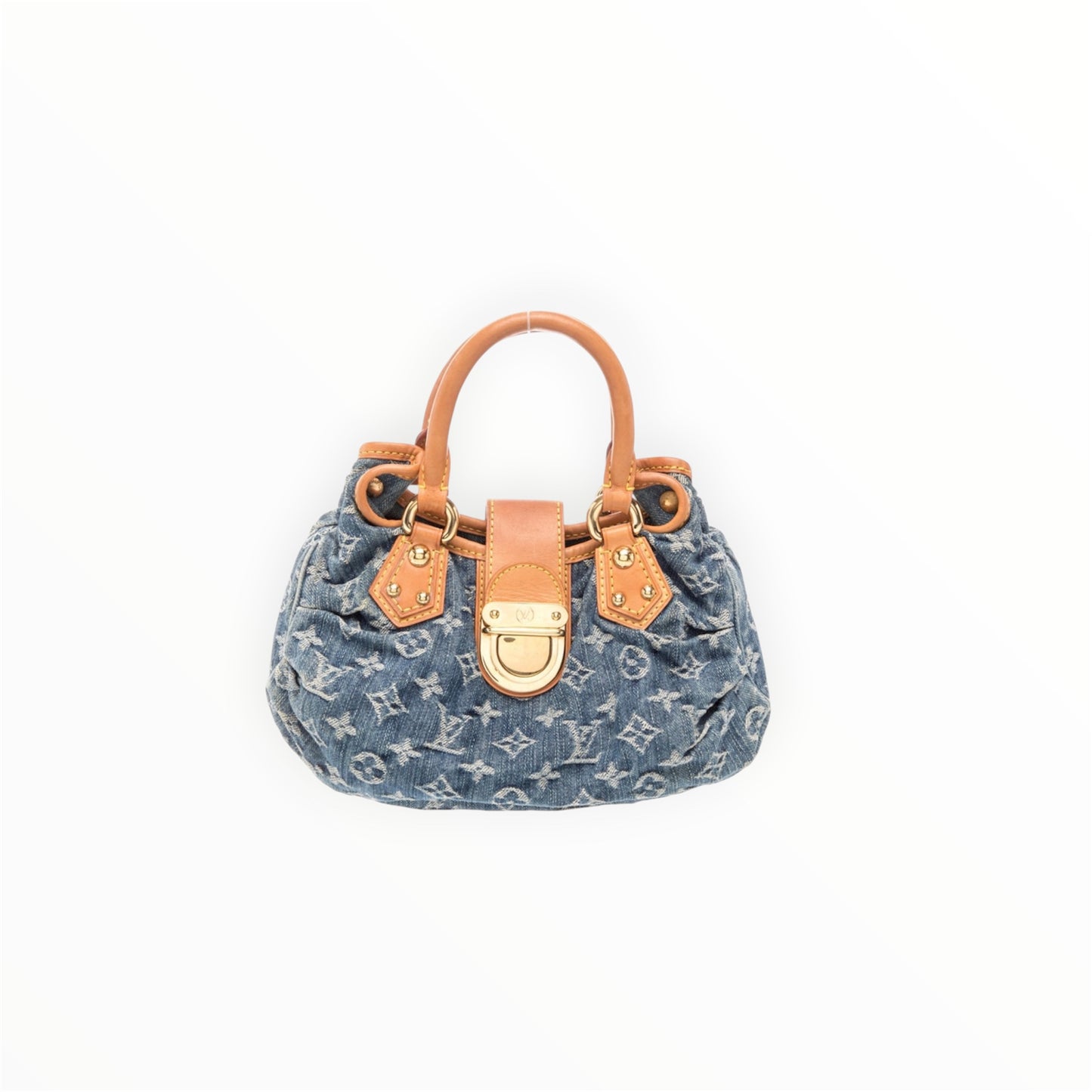 LOUIS VUITTON Monogram Denim Pleaty Blue