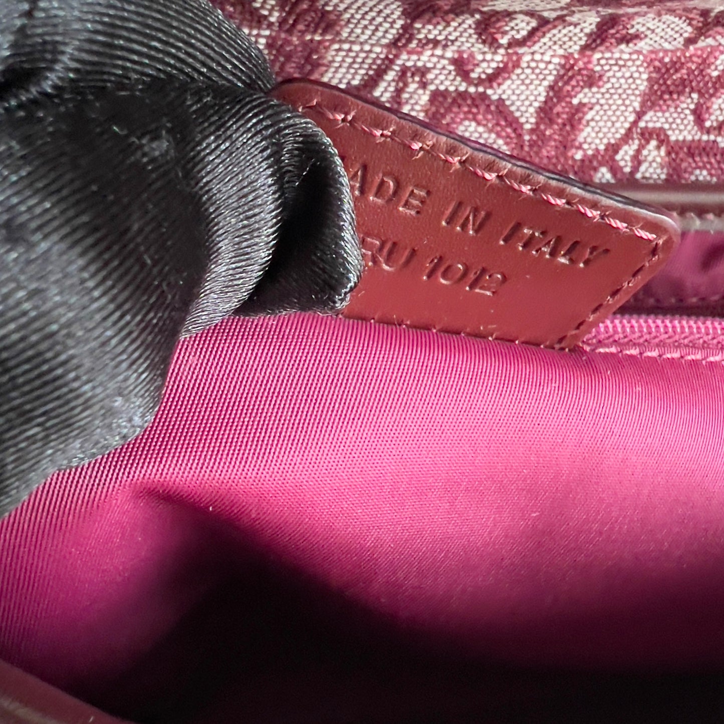 Vintage Dior Burgundy Diorissimo Saddle Bag