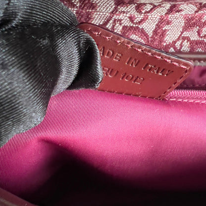 Vintage Dior Burgundy Diorissimo Saddle Bag