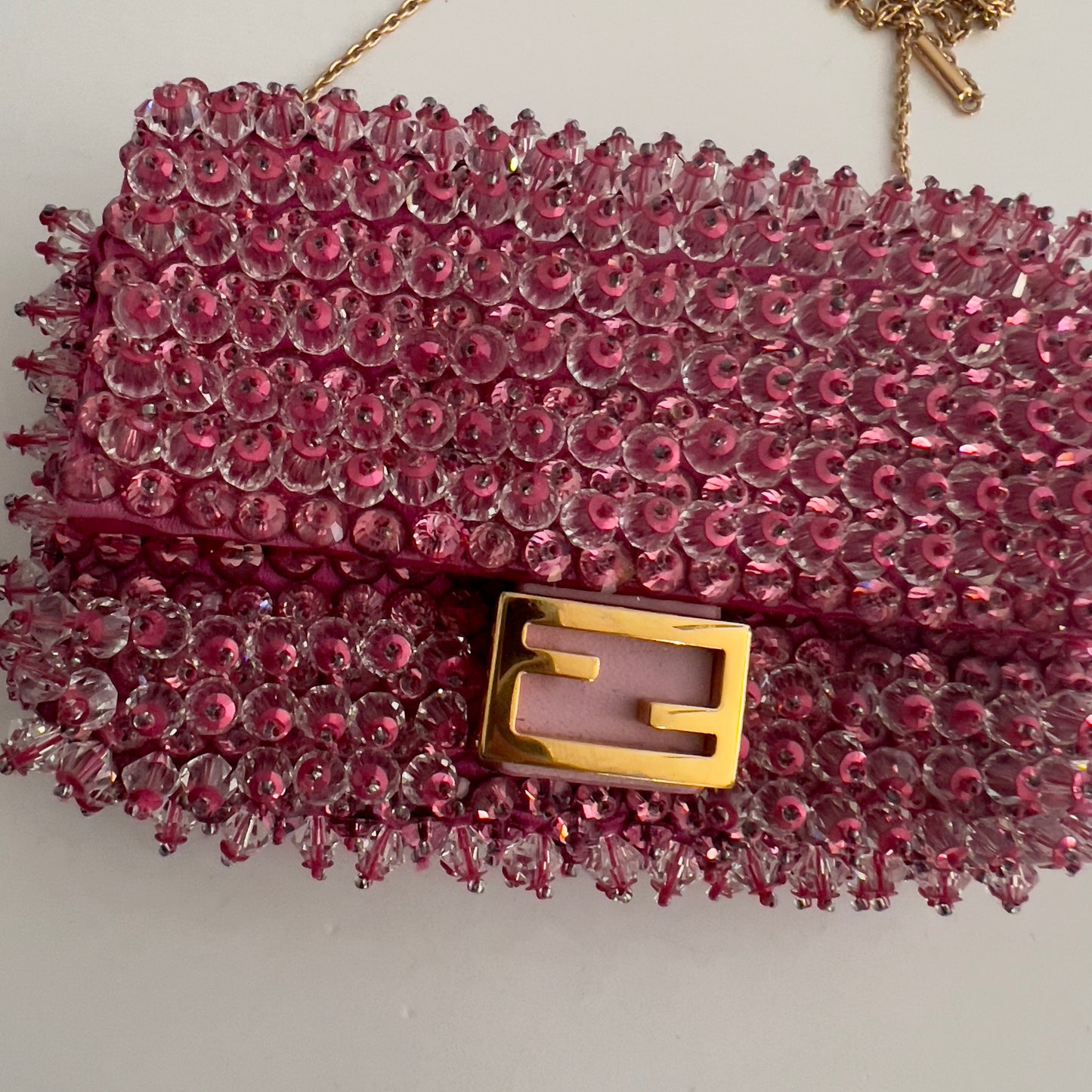 Fendi Pink Beaded Nano