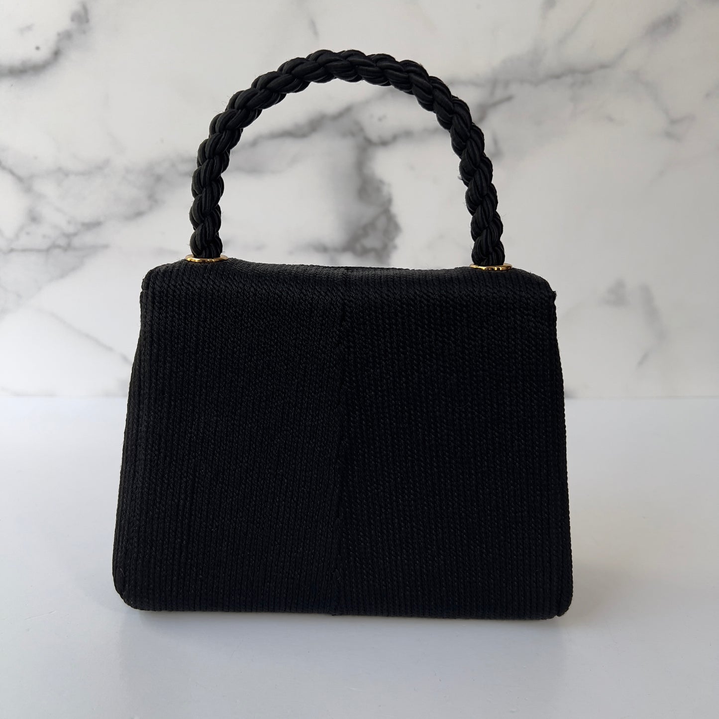Vintage Chanel Silk Rope Mini Kelly Flap Bag 24K GHW 1997