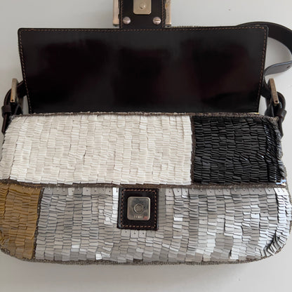 Fendi Multicolor Sequin Baguette
