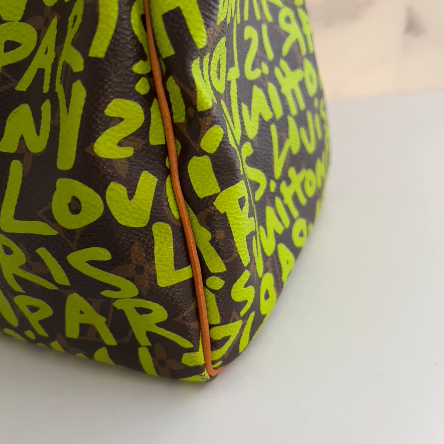 Louis Vuitton Monogram Green Graffiti Speedy 30