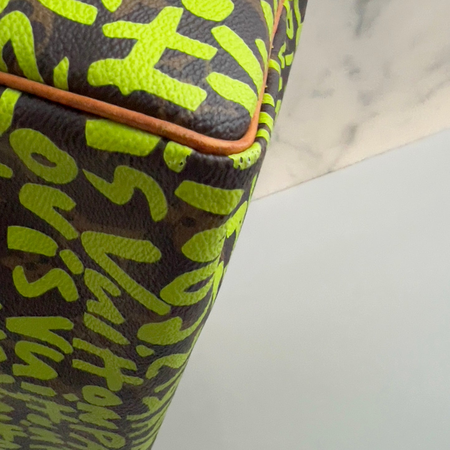 Louis Vuitton Monogram Green Graffiti Speedy 30