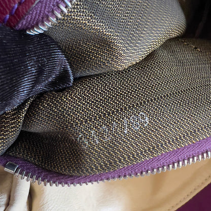 Vintage Fendi Purple Satin Baguette