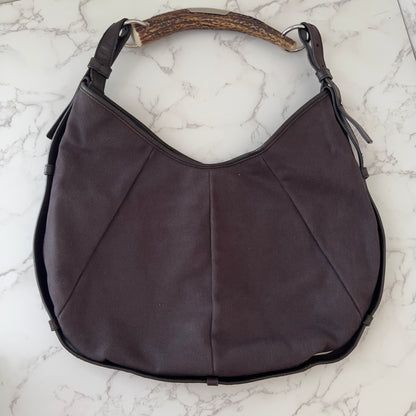 Vintage Mombasa Canva Bag Brown color