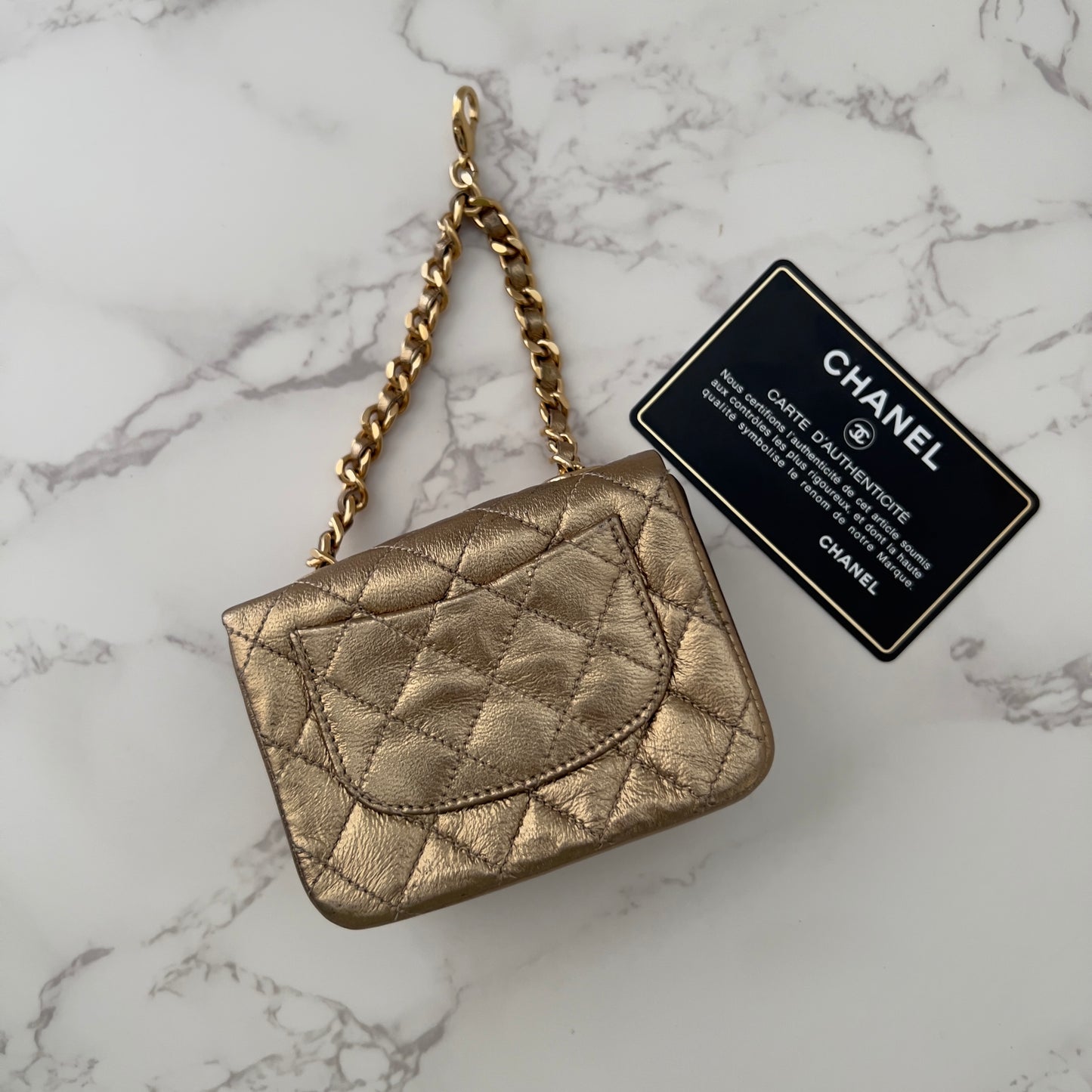 Vintage Chanel Micro Classic Belt Charm