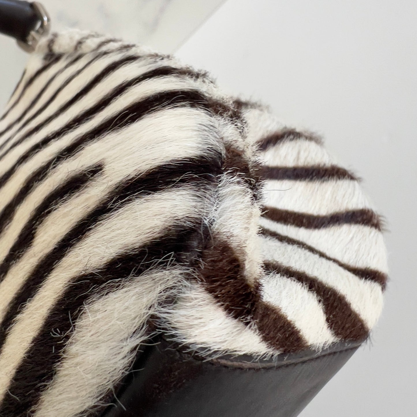 Vintage Prada Zebra Print Ponyhair Shoulder bag