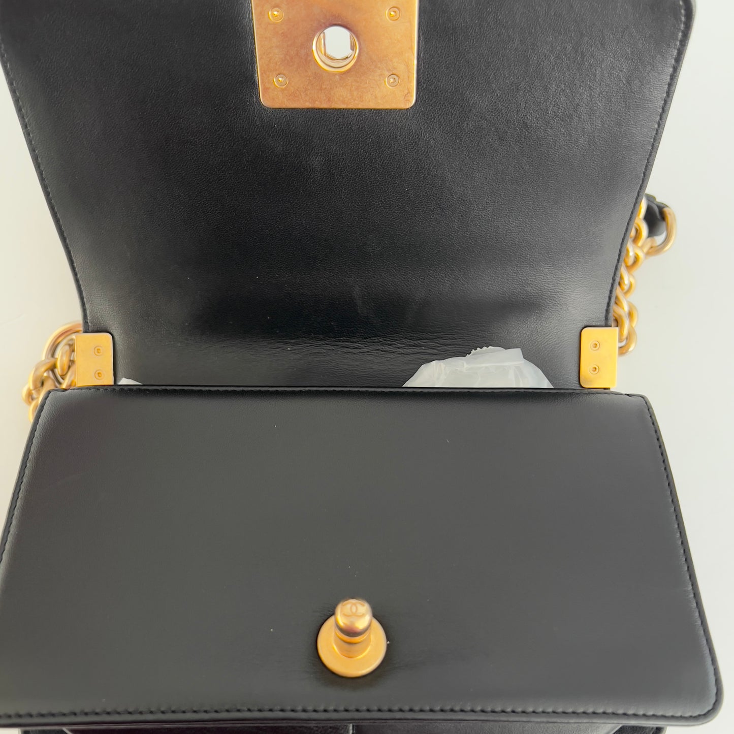 Chanel Small Camellia Boy Bag