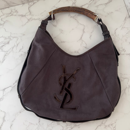 Vintage Mombasa Canva Bag Brown color