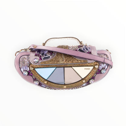 Vintage FENDI Mirror Vanity Clutch Shoulder Bag