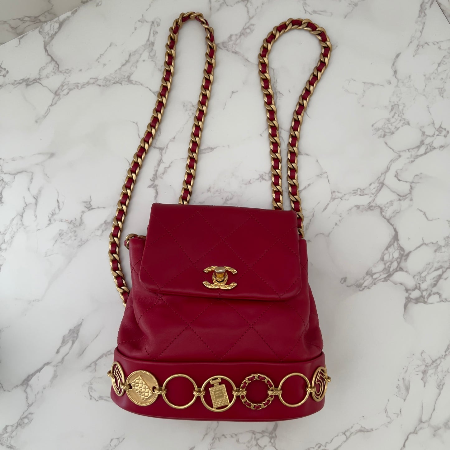 Chanel Small Coco Icon Charm Baclpack bag