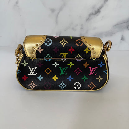 Louis Vuitton Monogram Multicolor Marilyn Black Gold