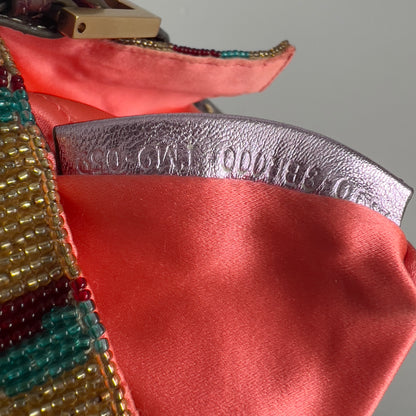 Ultra Rare Vintage Fendi Beaded Embroidered Baguette