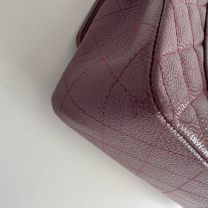 Vintage Chanel Burgundy Caviar Medium Double Flap Bag
