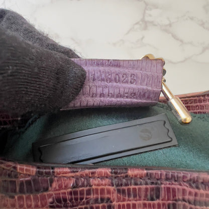 Vintage Gucci Lizard Embossed Mini Jackie
