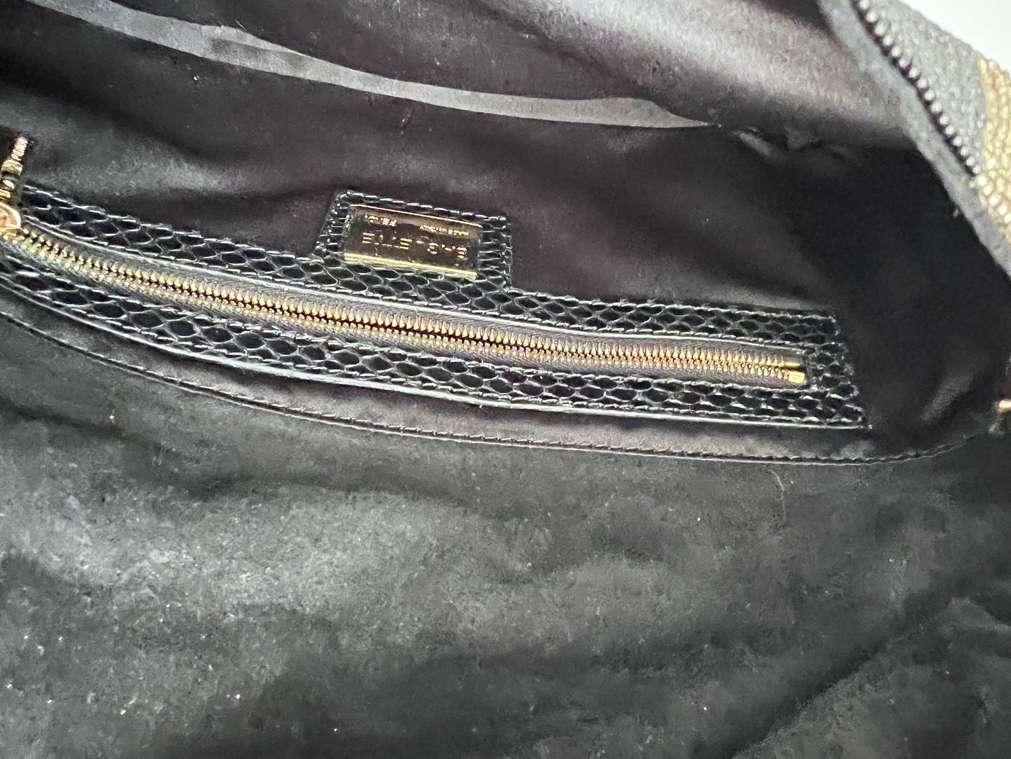 Fendi full beaded stripe baguette