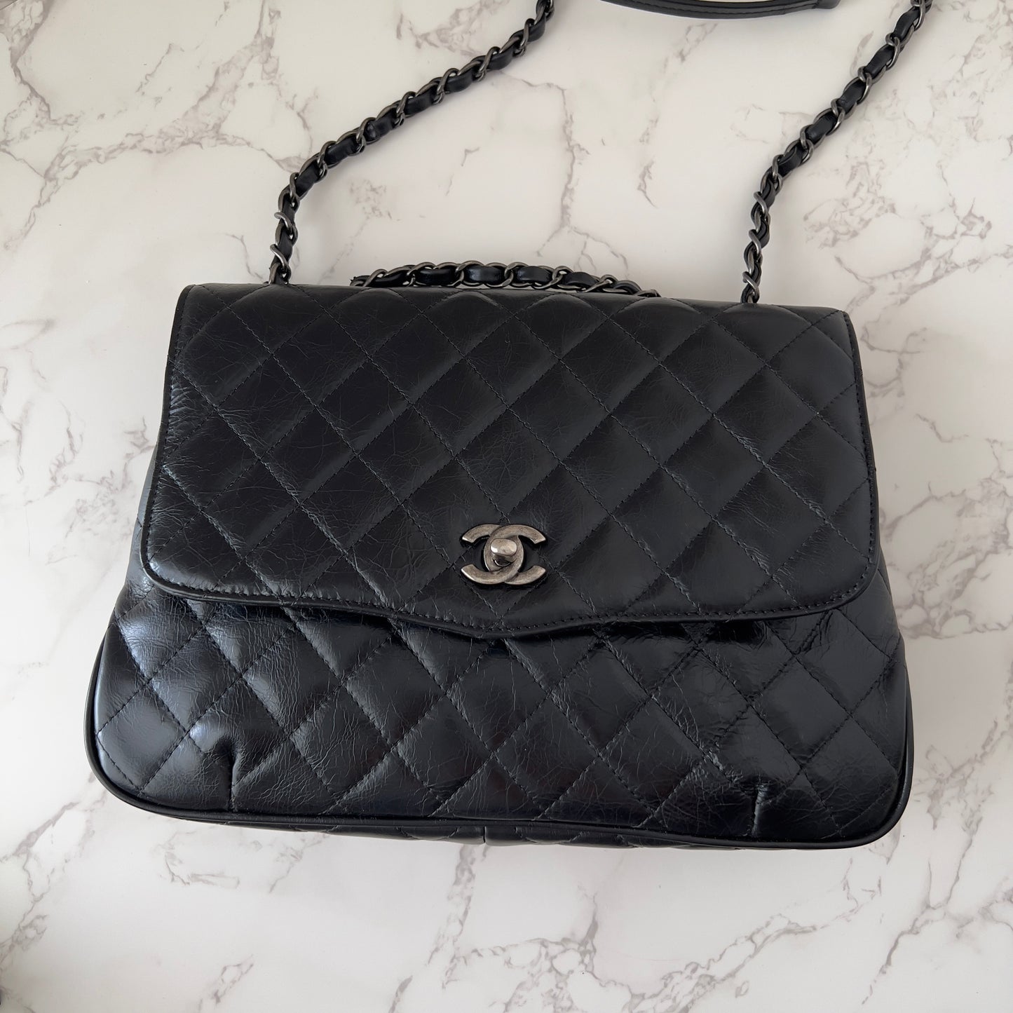 Chanel Daily Supple Flap Bag Quilted calfskin bag