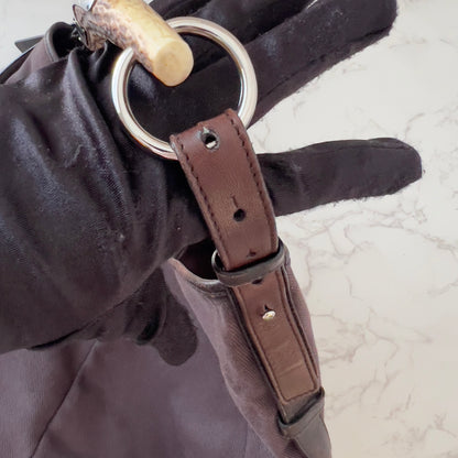 Vintage Mombasa Canva Bag Brown color