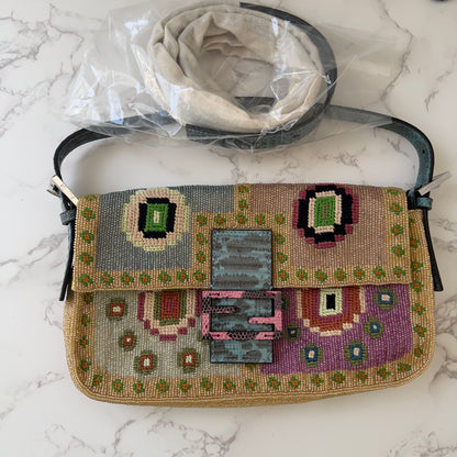 Fendi pre-owned 26424 Re Edition bag with multicolor embroidery