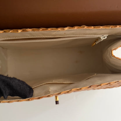 Vintage Chanel Wicker Shoulder Bag