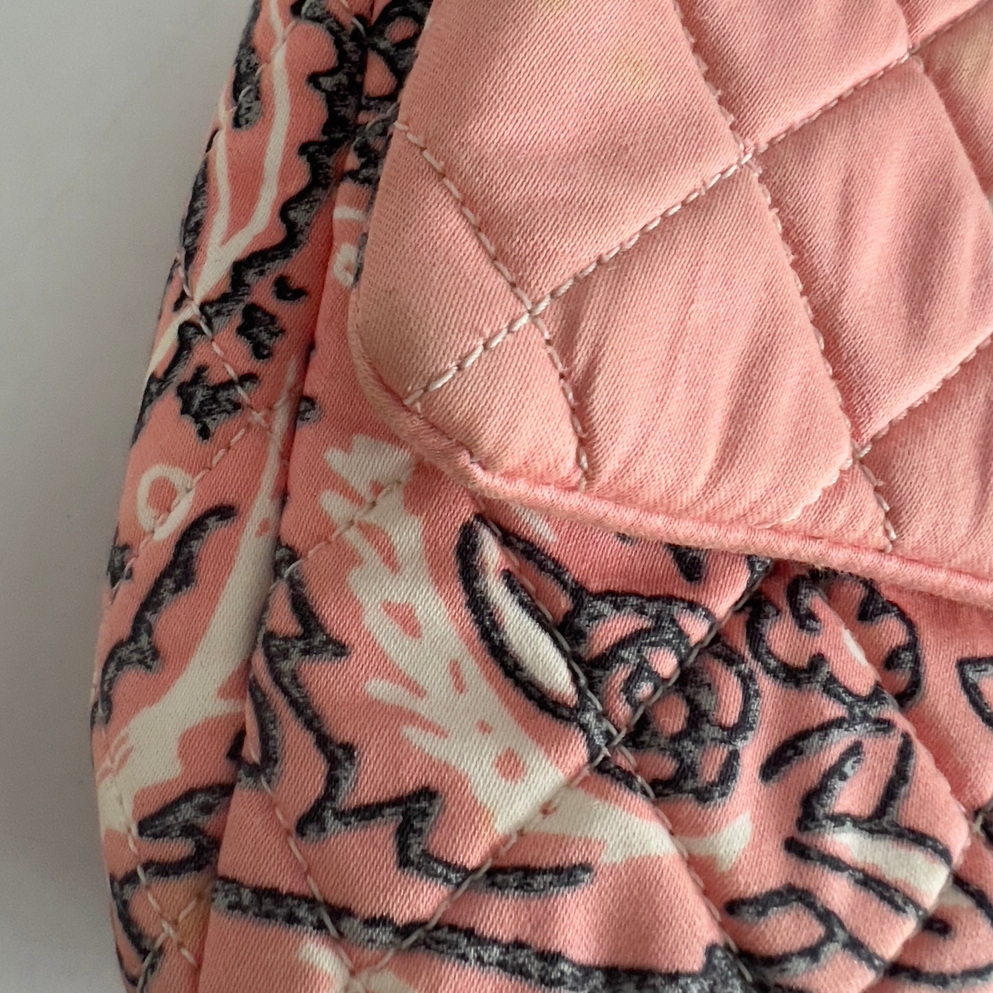 Vintage Chanel Pink Bandana Paisley Qualitied Canva Flap Bag