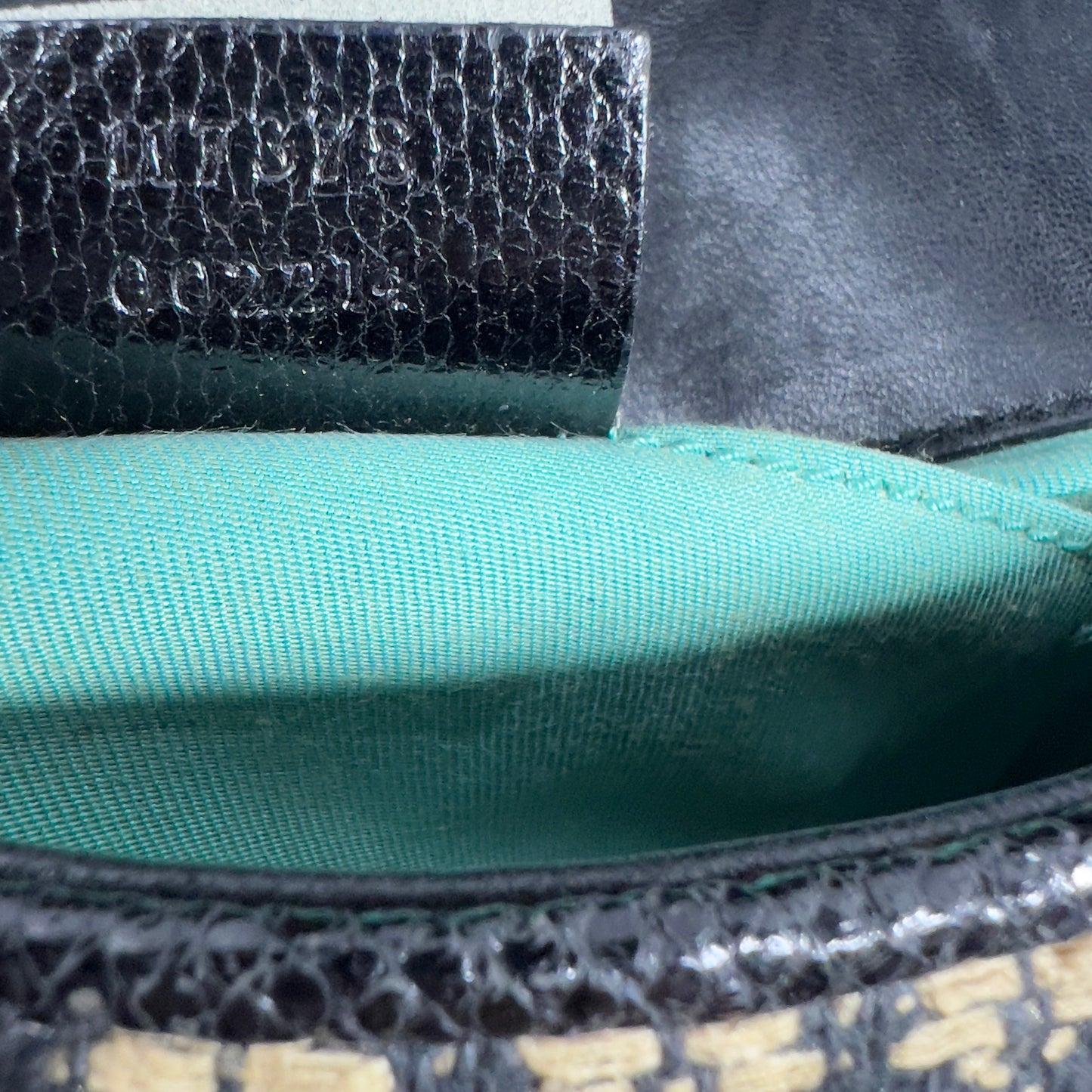 Vintage Tom Ford GUCCI Raffia Embroidered Horsebit Chain Bag