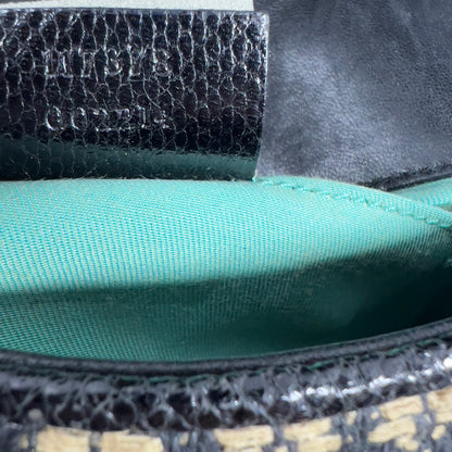 Vintage Tom Ford GUCCI Raffia Embroidered Horsebit Chain Bag