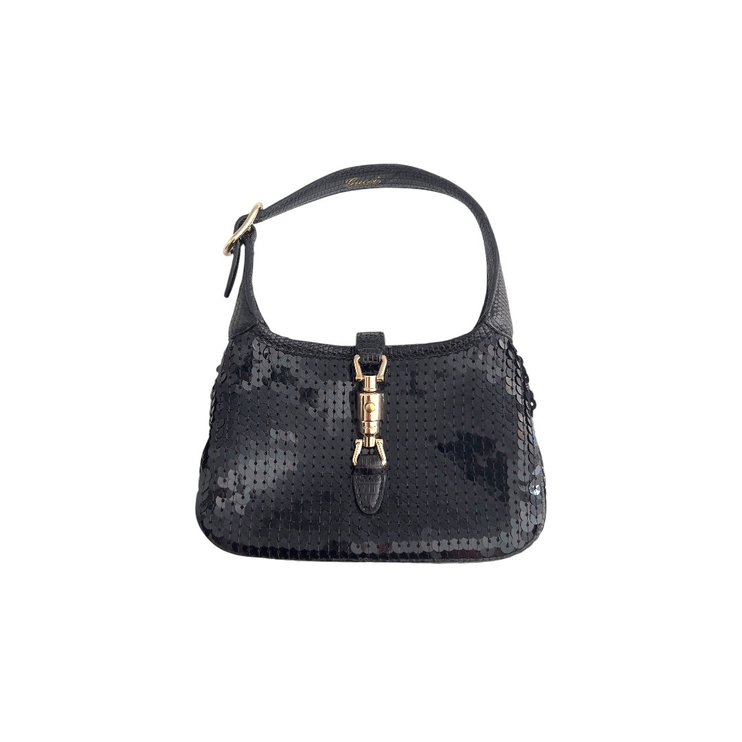 Vintage Gucci Black Sequin Mini Jackie