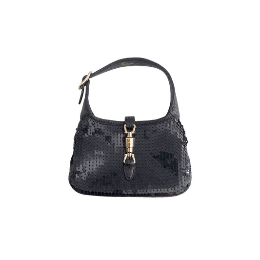Vintage Gucci Black Sequin Mini Jackie