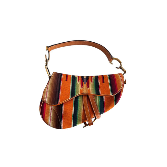 Vintage Dior serape saddle bag