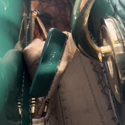 Dior Mini Green Patent Cannage Ladydior Bag