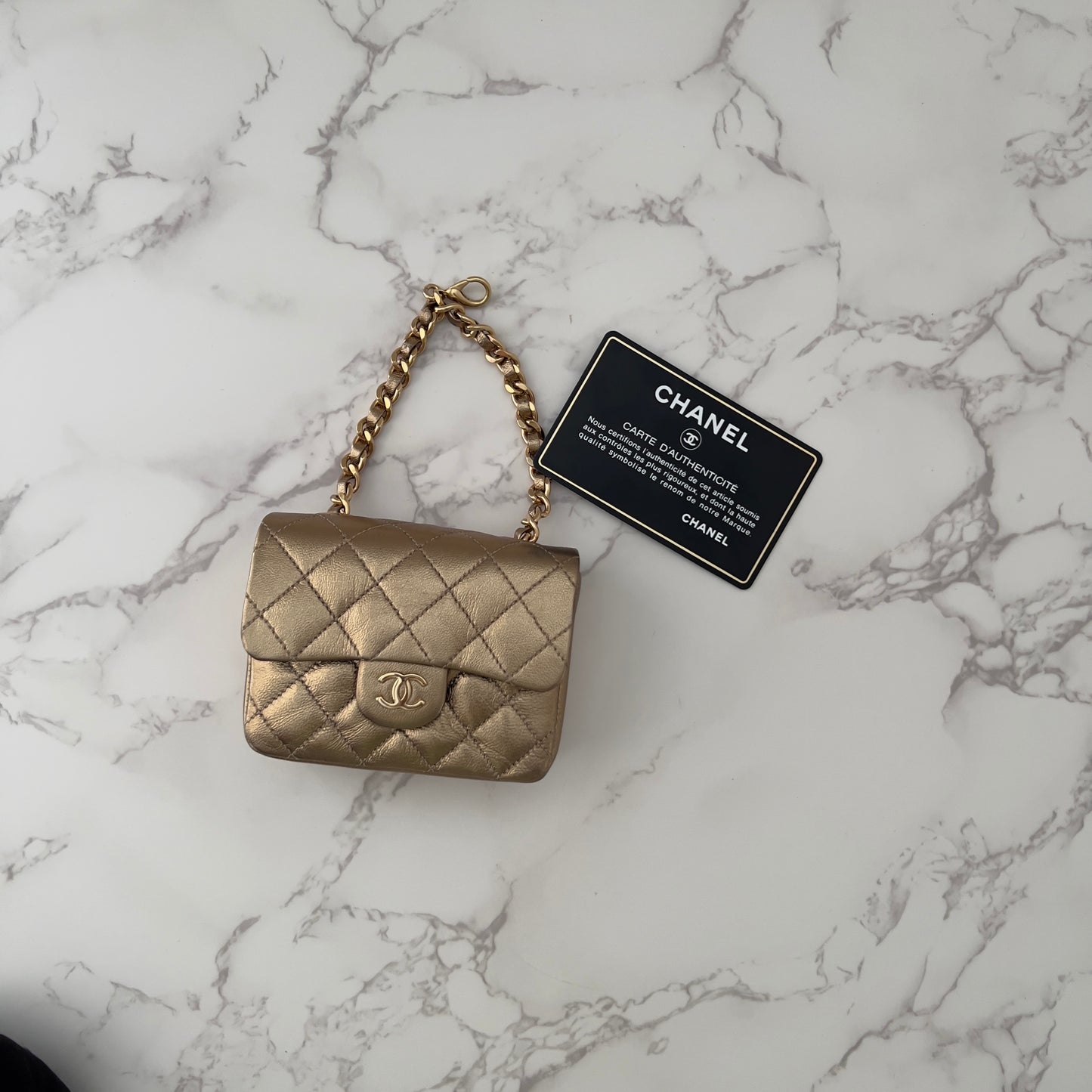 Vintage Chanel Micro Classic Belt Charm