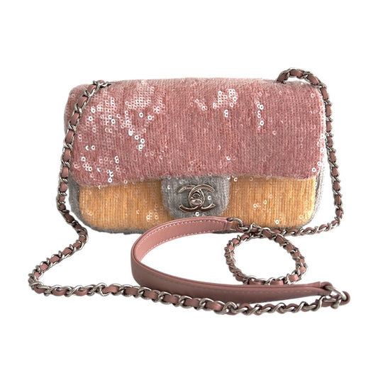 Chanel Waterfall Sequin Mini Rectangular Flap Bag