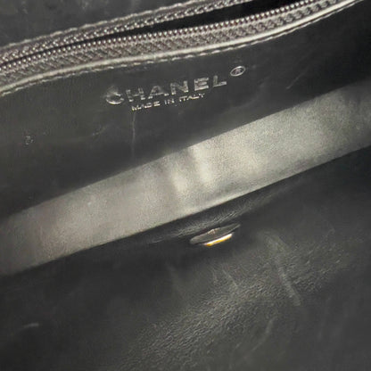 Chanel No.5 Shearling Lambskin Medium Flap Black