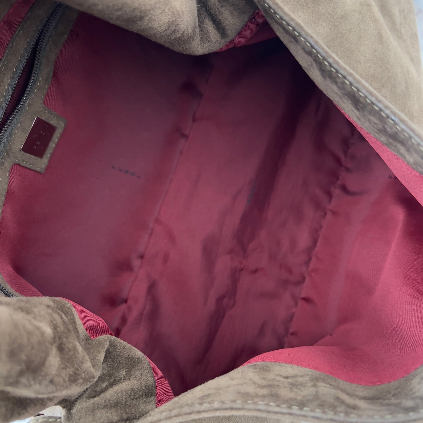 Vintage Fendi XL Suede Baguette