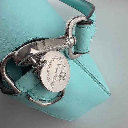 Preloved Fendi & Tiffany Nappa Silver Tiffany Blue Baguette