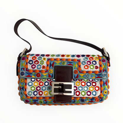 Fendi multicolor mirror baguette