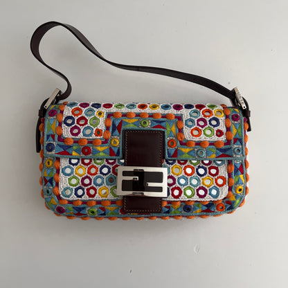 Fendi multicolor mirror baguette