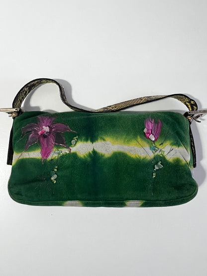 Fendi floral beaded baguette