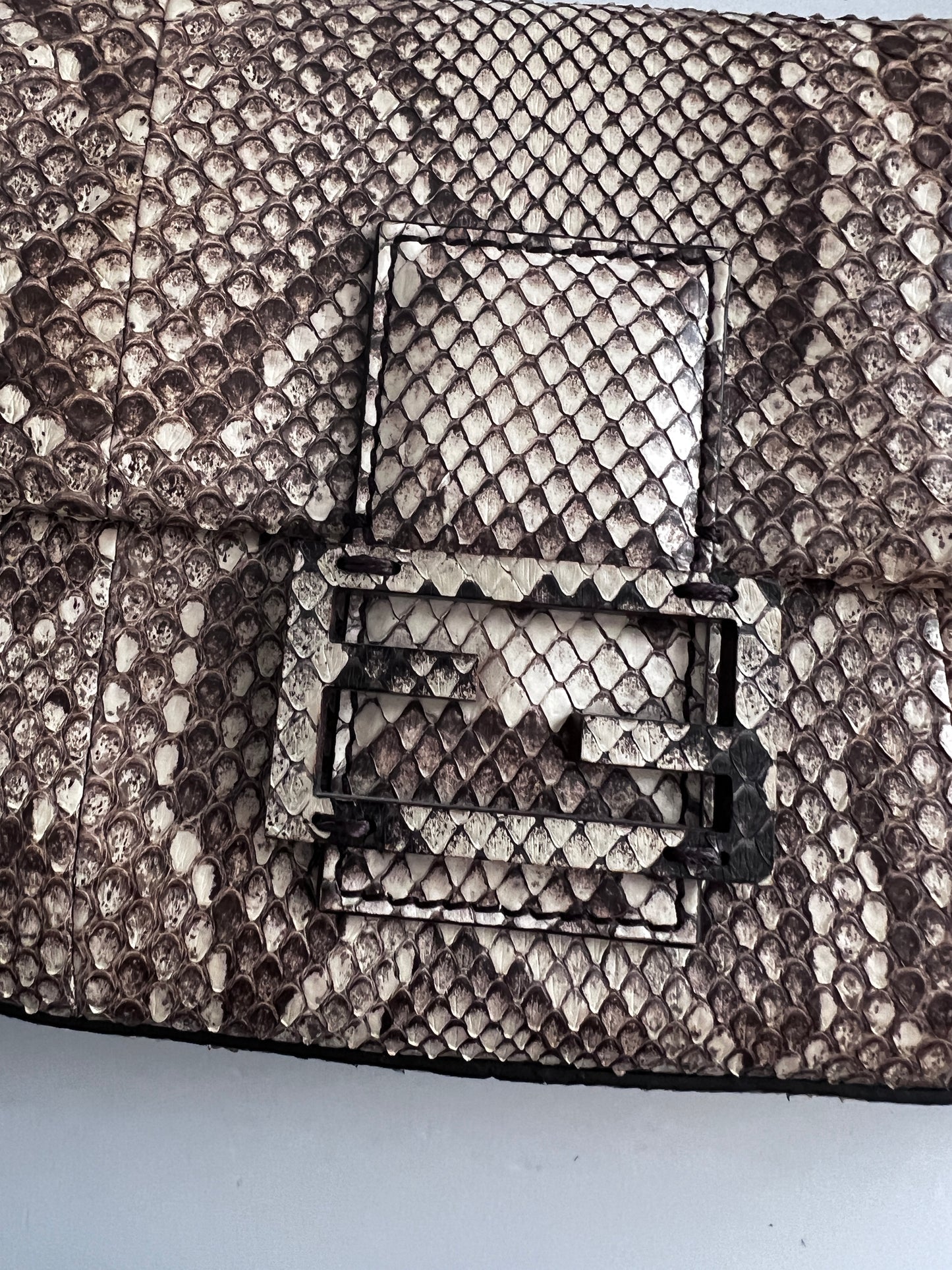 Fendi python baguette