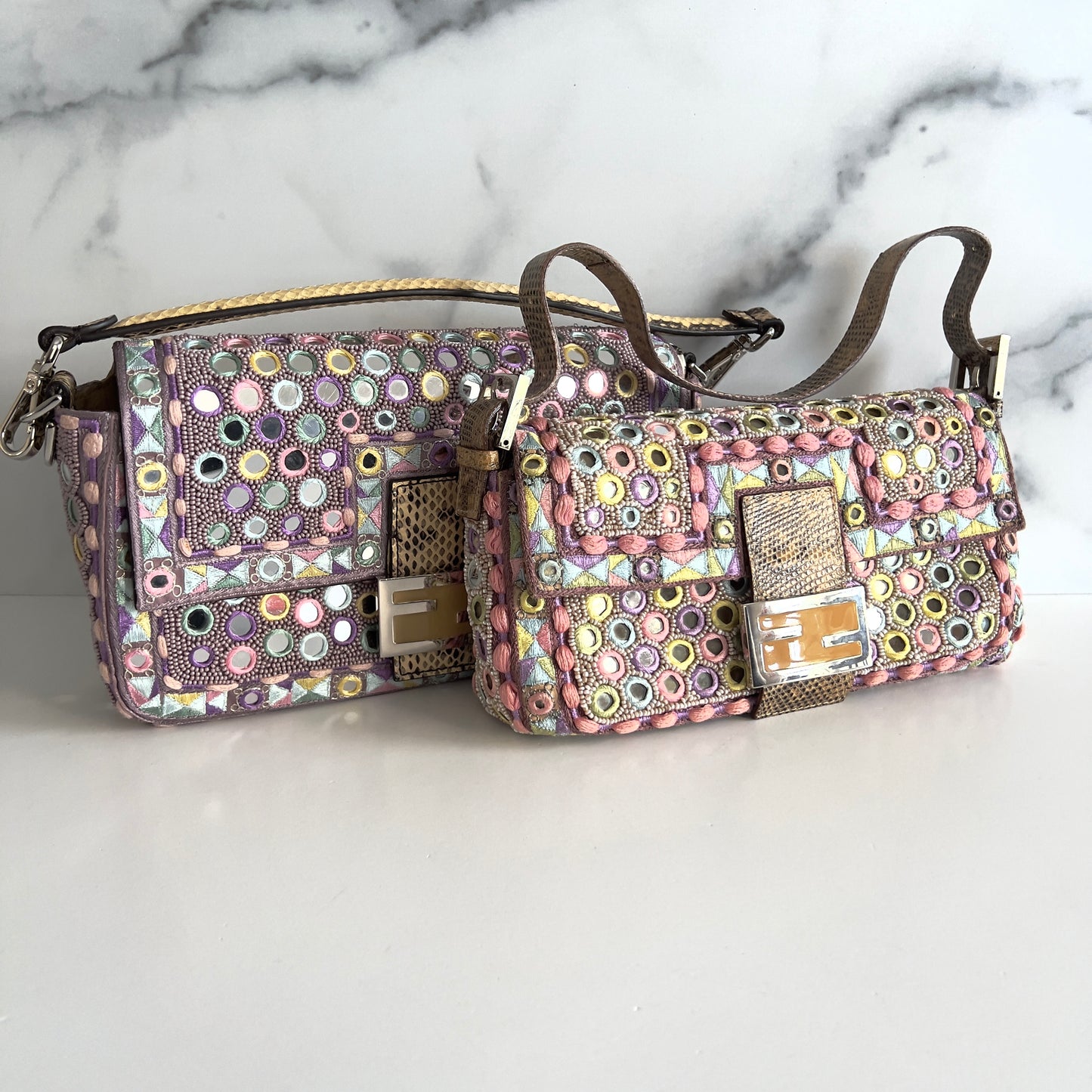 Fendi Colorful Donut Mirrors Baguette