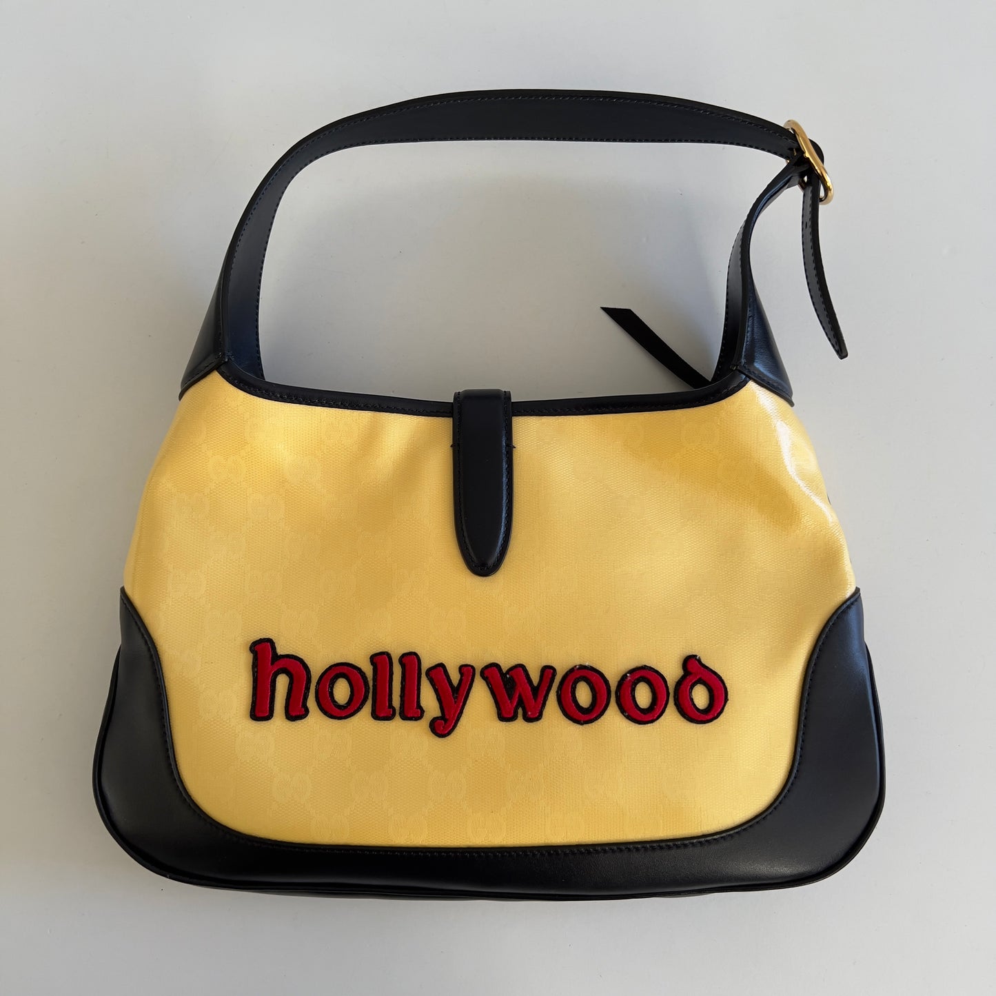 Gucci Chateau Marmont Jackie Hobo Embroidered GG Coated Canvas Small