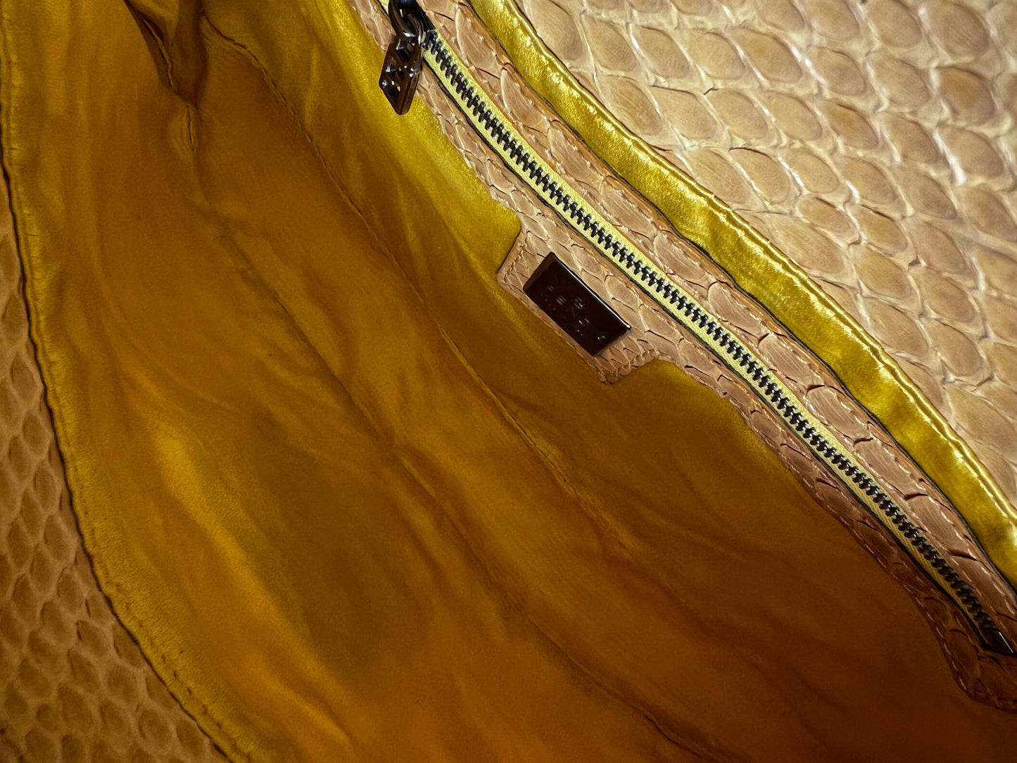 Vintage Fendi lemon sequin baguette