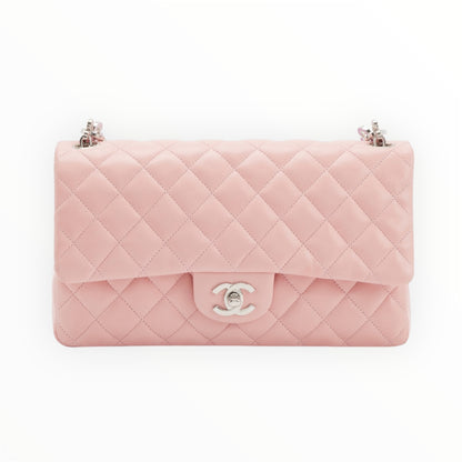 Vintage Chanel Pink Quilted Lambskin Medium Heart Chain Valentine Flap Bag