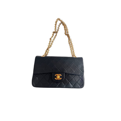 Vintage Chanel small size classic flap with Bijoux chain