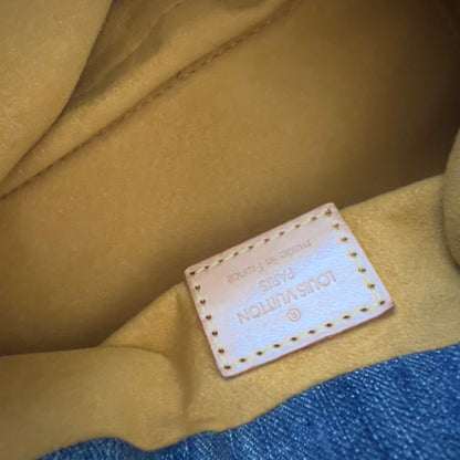 LOUIS VUITTON Monogram Denim Pleaty Blue