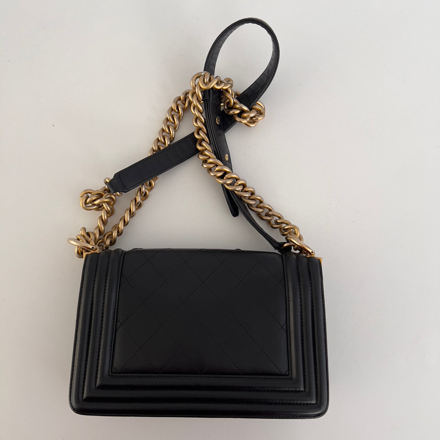 Chanel Small Camellia Boy Bag